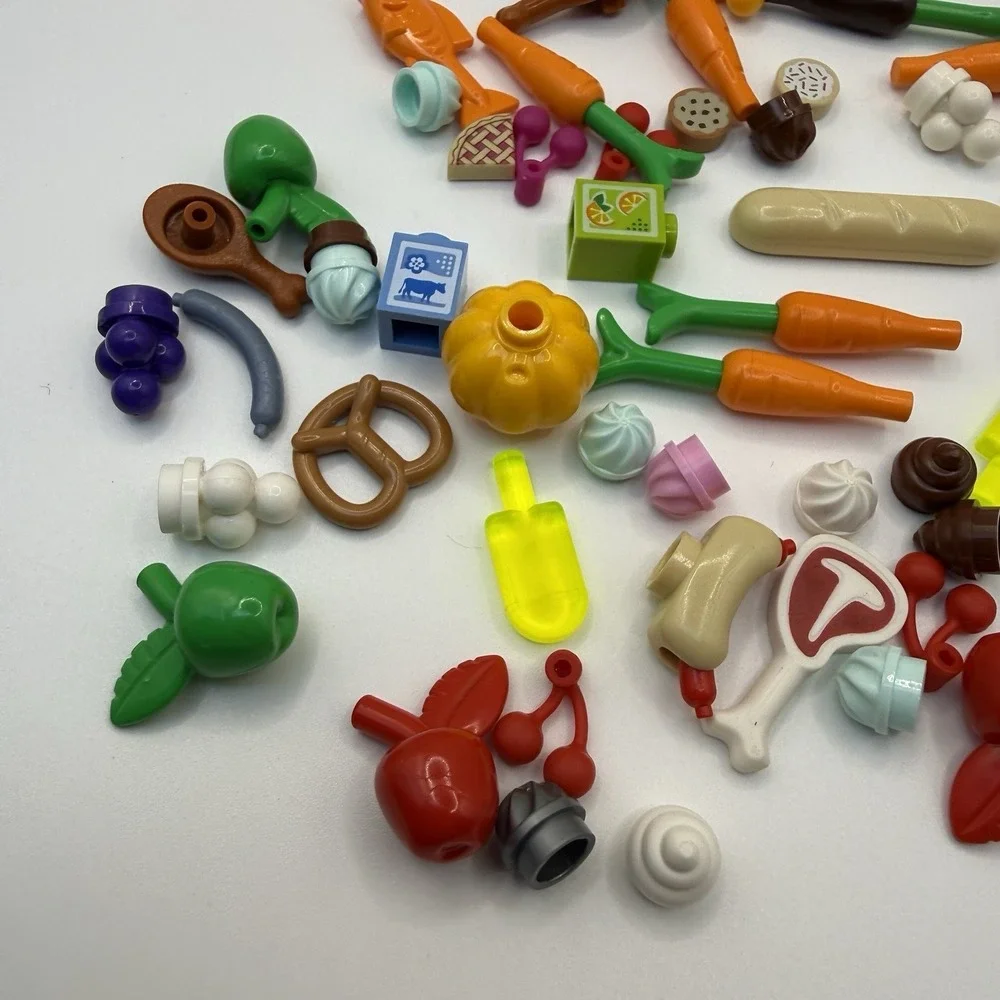 LEGO Piece Minifigs Friends Lego Food Accessories Lot of 50 pieces 004 - Picture 2 of 5